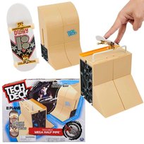 Tech Deck rampa Mega Half Pipe fingerboard + deskorolka X-Connect 60 el. 6+ Tech Deck
