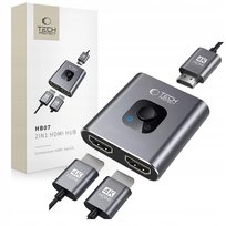 Tech-Protect Hb07 Hub Adapter 2In1 Hdmi 4K 60Hz Space Grey TECH-PROTECT