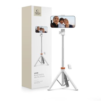 TECH-PROTECT L03S BLUETOOTH SELFIE STICK TRIPOD STOJAK STAND - WHITE - Tech-Protect