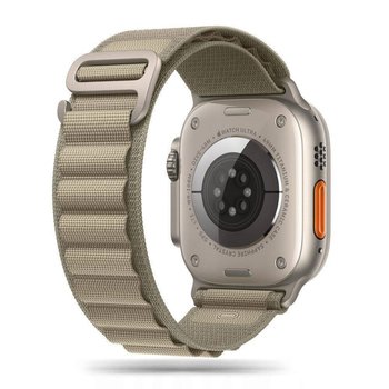 TECH-PROTECT NYLON PRO APPLE WATCH 6 / 7 / 8 / 9 / 10 / SE / ULTRA 1 / 2 (44 / 45 / 46 / 49 MM) TITANIUM/OLIVE - Tech-Protect