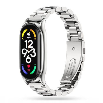 Tech-Protect Stainless Xiaomi Mi Smart Band 7 Silver - Tech-Protect