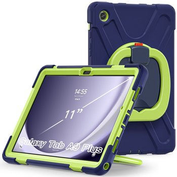 Tech-Protect X-Armor Etui Obudowa Pancerne Pokrowiec Do Galaxy Tab A9+ Plus 11.0 X210 / X215 / X216 Navy Lime - Tech-Protect