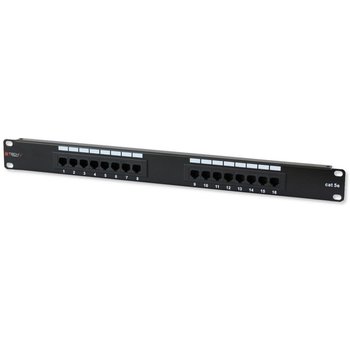 Techly Patch Panel 1U Utp 16X Rj45 Cat5E Czarny - Techly