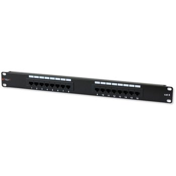 Techly Patch Panel 1U Utp 16X Rj45 Cat6 Czarny - Techly