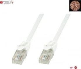 Zdjęcia - Pozostałe artykuły elektryczne TECHLY TechlyPro Network patch cord RJ45 Cat6 U/UTP 0,5m white 100 copper 