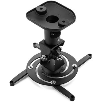 Techly Uchwyt do projektora sufitowy 22 cm, 10kg regulowany, czarny - Techly