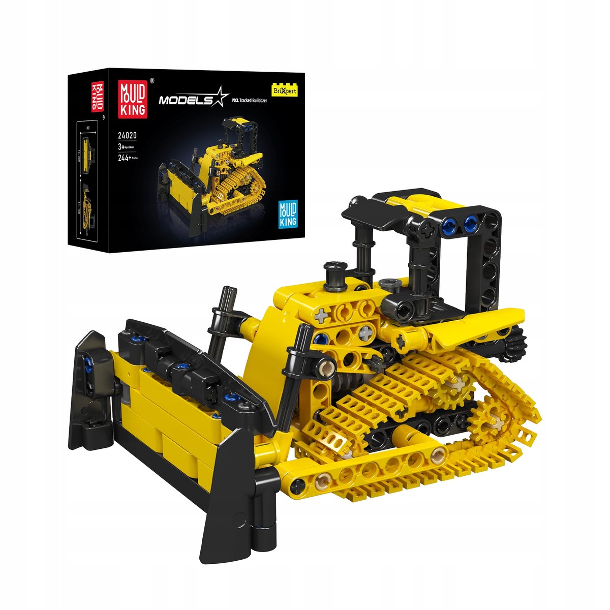 Technic Buldożer Zestaw Klocków Mould King Pług Spychacz Zabawki Dla