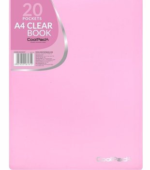 Teczka Clear Book, A4, 20 koszulek, pastel różowa - CoolPack