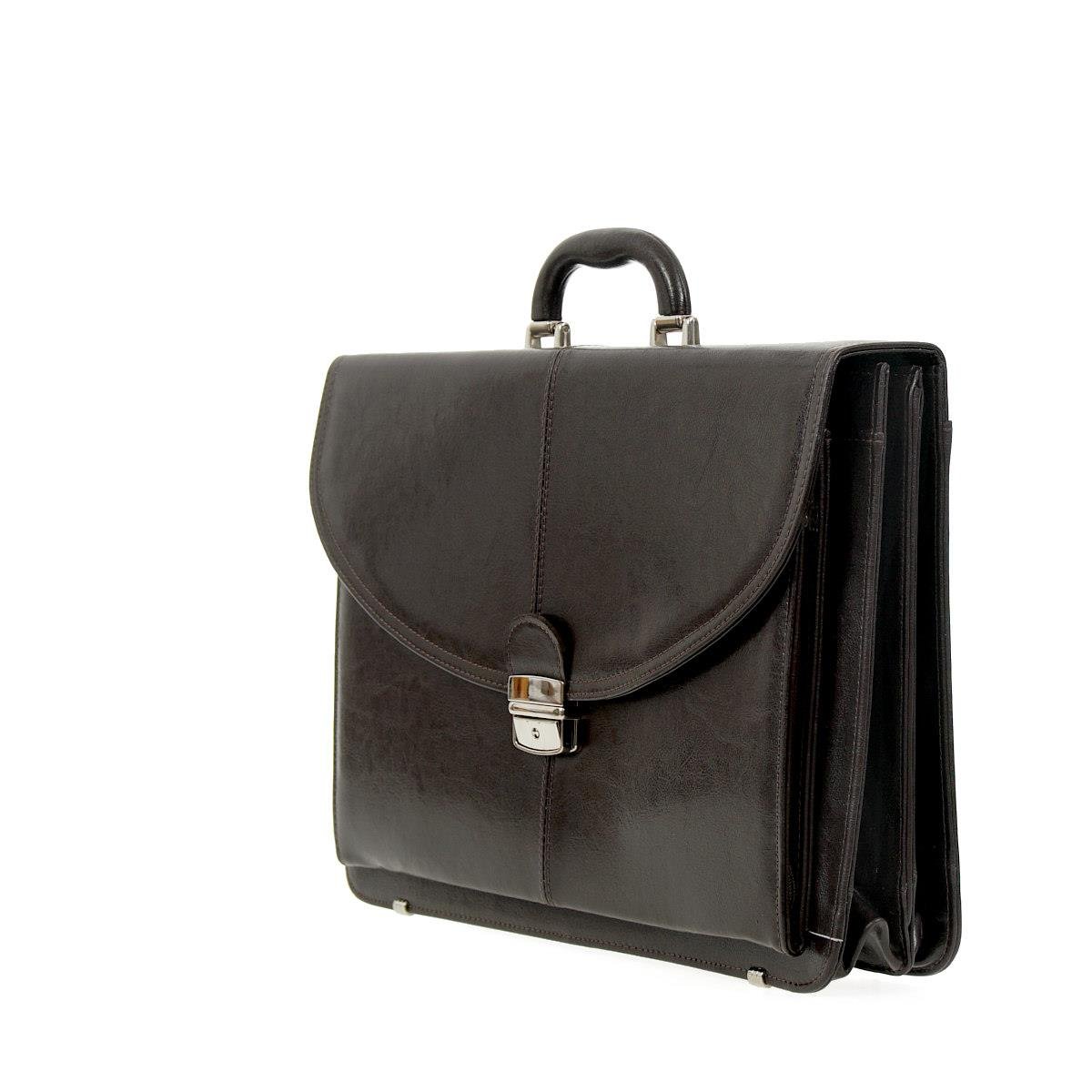 Galskór Teczka duża z naturalnej skóry ciemny brąz GALSKÓR