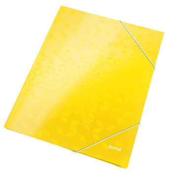 Teczka kartonowa z gumką WOW Leitz, żółta - Leitz