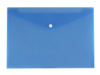 Teczka koperta na zatrzask A4 PP przezrocz niebies - niebieska - Biurfol