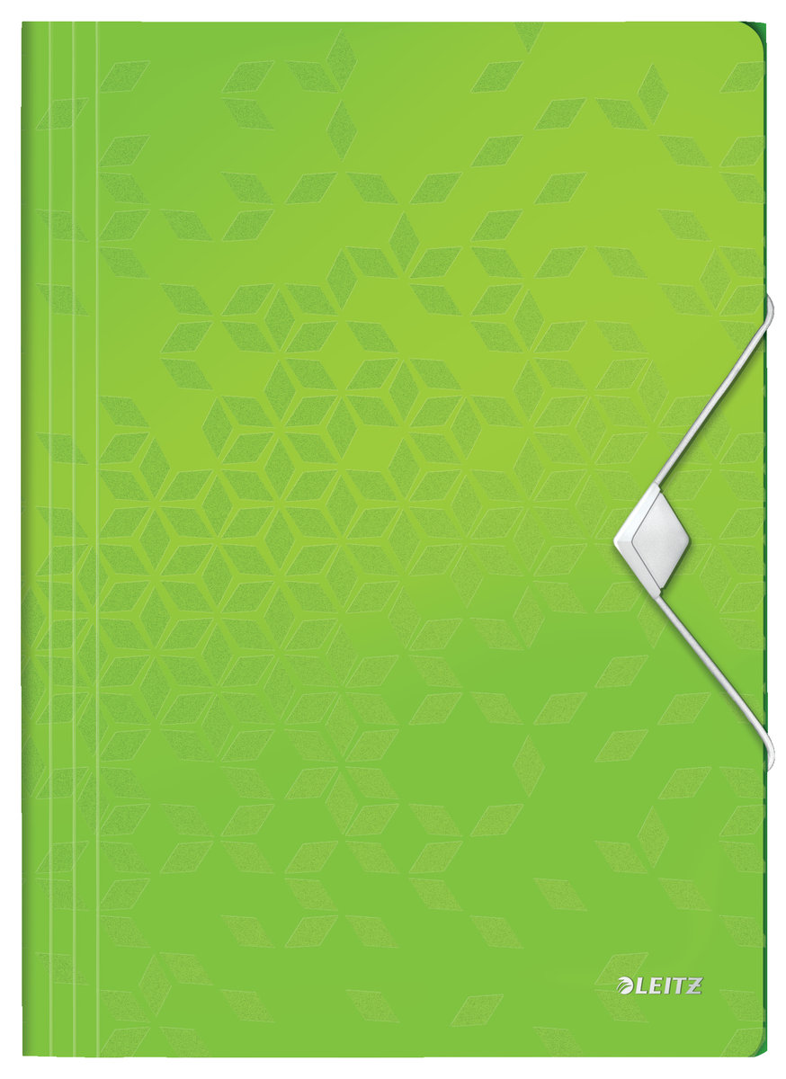 Zdjęcia - Teczka / pudełko LEITZ Teczka z gumką PP  WOW, 15 mm, zielony 
