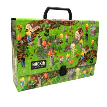 Teczka z rączką A4 9 cm BackUp Pixele - BackUp