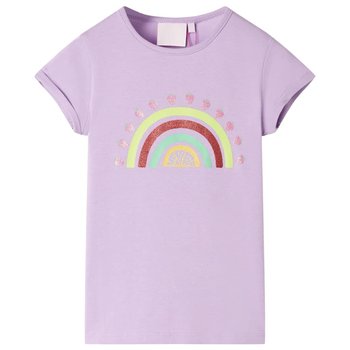 Tęczowa koszulka dziecięca 92 liliowa 18-24m baweł - Inna marka