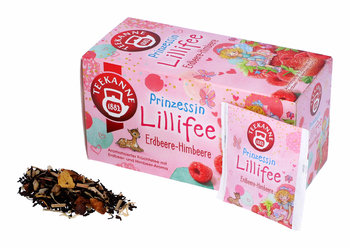 Teekanne, herbata owocowa Lillyfee, truskawkz malina, 20 torebek - Teekanne