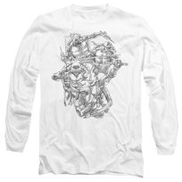Teenage Mutant Ninja Turtles T-Shirt Unisex Dla Dorosłych Shinobis (S (52-55 Cm) / Ciepły Biały) Wojownicze Żółwie Ninja