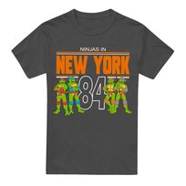 Teenage Mutant Ninja Turtles T-Shirt Unisex Dla Dorosłych TMNT NYC (L / Grafitowy) Wojownicze Żółwie Ninja