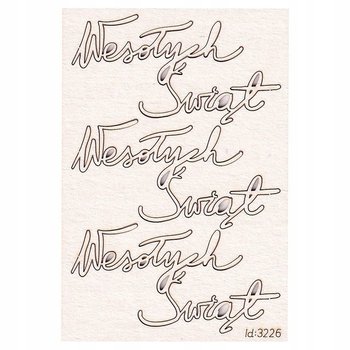 TEKTURKA scrapki napis Wesołych Świąt - Scrapiniec