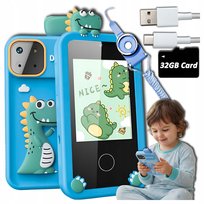 Telefon dla Dzieci Zabawka Komórka Zabawkowa Aparat Kamera Gry DUŻY EKRAN