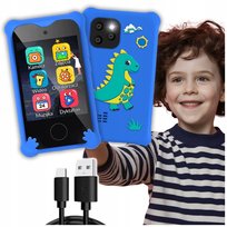 Telefon Dla Dzieci Zabawowy Smartfon Z Aparatem Kamerą I Grami