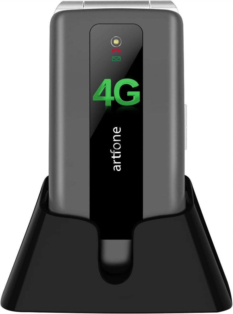 Telefon dla seniora F30 4G Klapka Duże Przyciski SOS