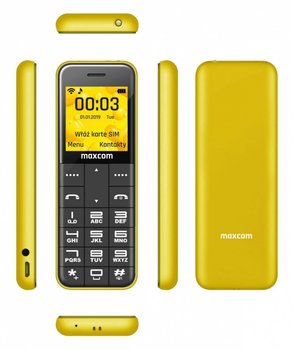 Telefon MAXCOM MM 111, Żółty - Maxcom