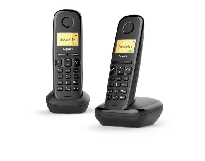 Telefon stacjonarny GIGASET A170 DUO, Czarny-Zdjęcie-0