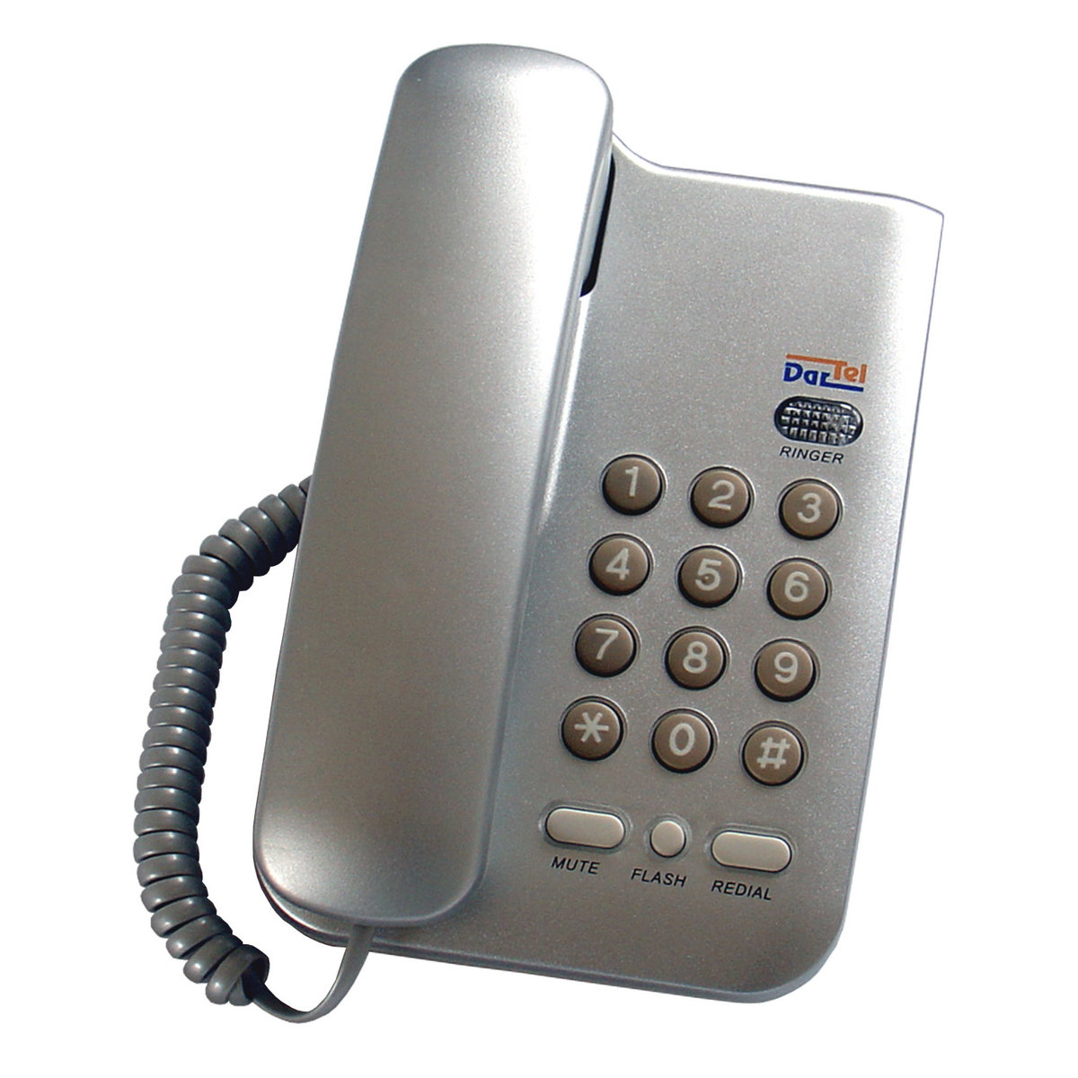 Telefon Stacjonarny Sznurowy LJ-68 Srebrny-Zdjęcie-0