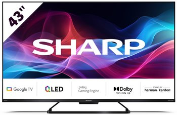 Telewizor QLED SHARP 43GR8465E 43" 4K 144Hz Google TV Quantum Dot - Sharp