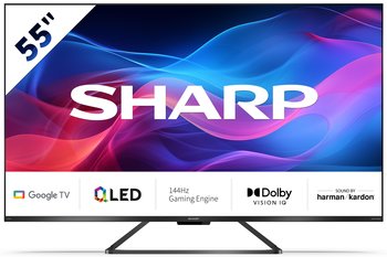 Telewizor QLED SHARP 55GR8465E 55" 4K 144Hz Google TV Quantum Dot - Sharp