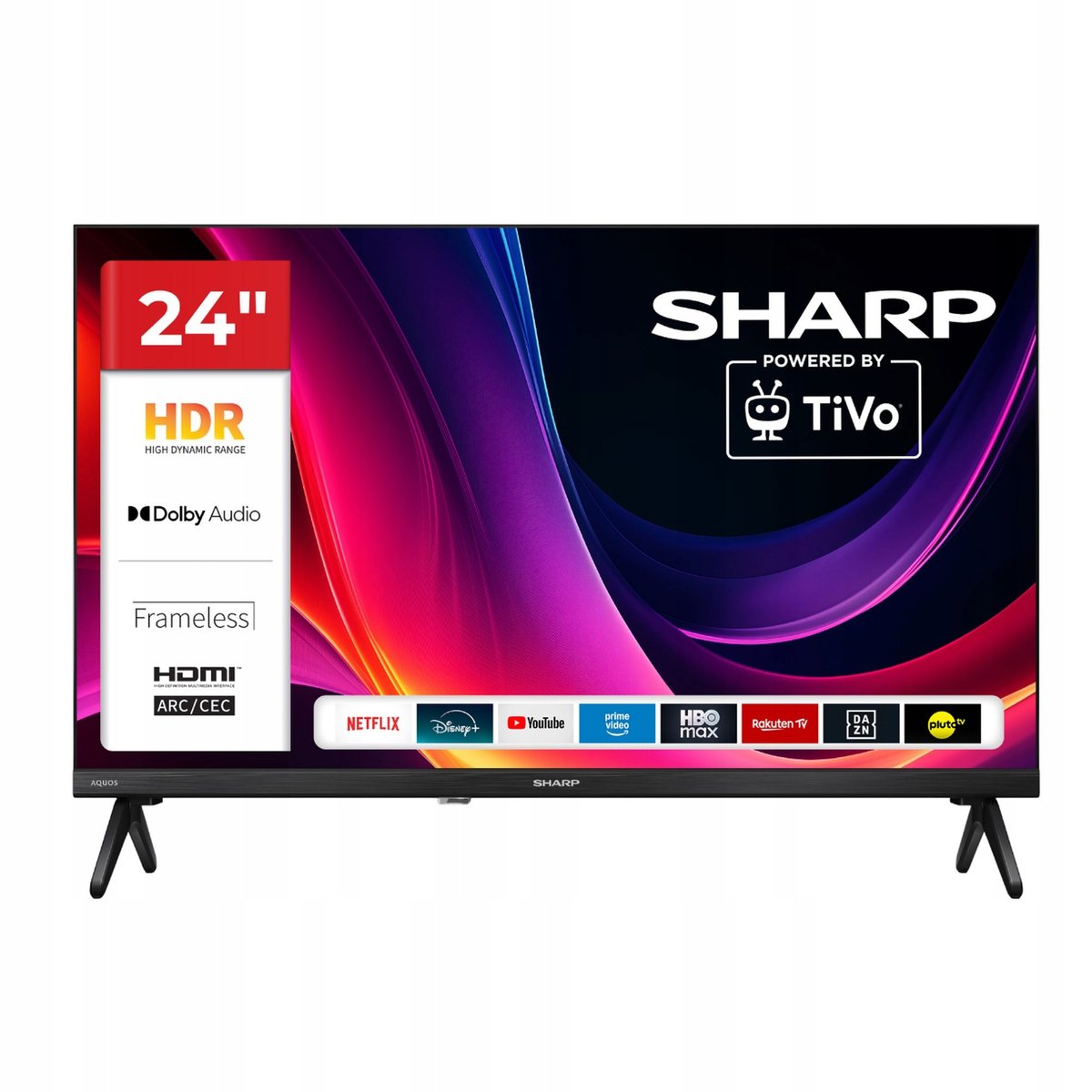 Telewizor Sharp 24HE2445 24” LED HD Ready TiVo OS HDR10 Dolby Digital ...