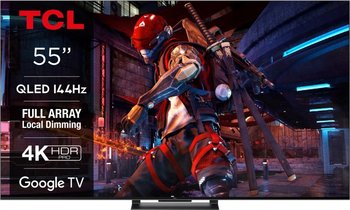 Telewizor TCL 55C745 55" QLED 4K UHD Smart TV 144 Hz DVB-T/T2, czarny - TCL