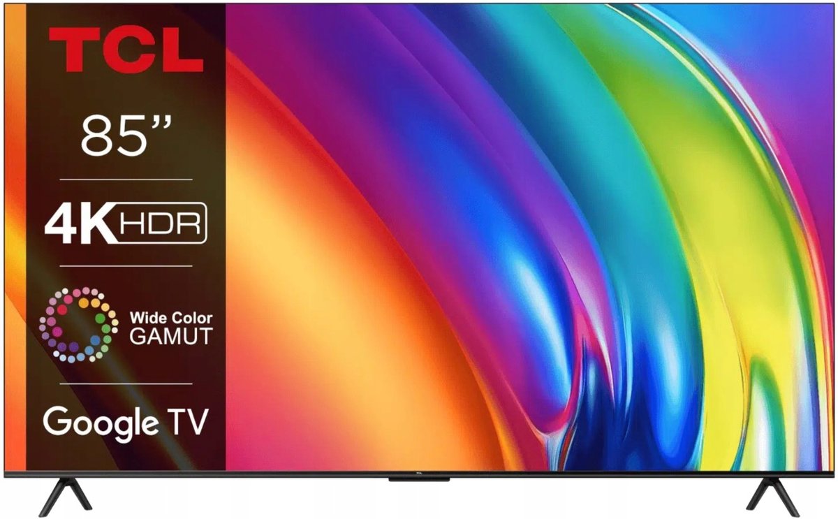 Telewizor TCL 85P745 85" LED 4K UHD HDR Smart TV 144 Hz DVB-T2, czarny ...