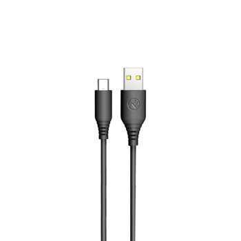 Tellur Silicone Usb To Type-C Cable, 3A, 1M, Black - ABN SYSTEMS INTERNATIONAL