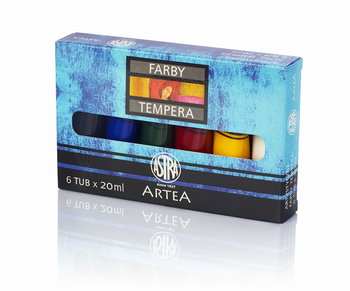 Tempery Artea 6 kolorów - 20 ml - Astra