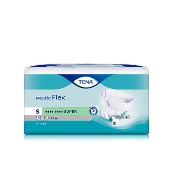 Tena, Pieluchomajtki, Flex Proskin Super, S, 30 Sztuk - Tena