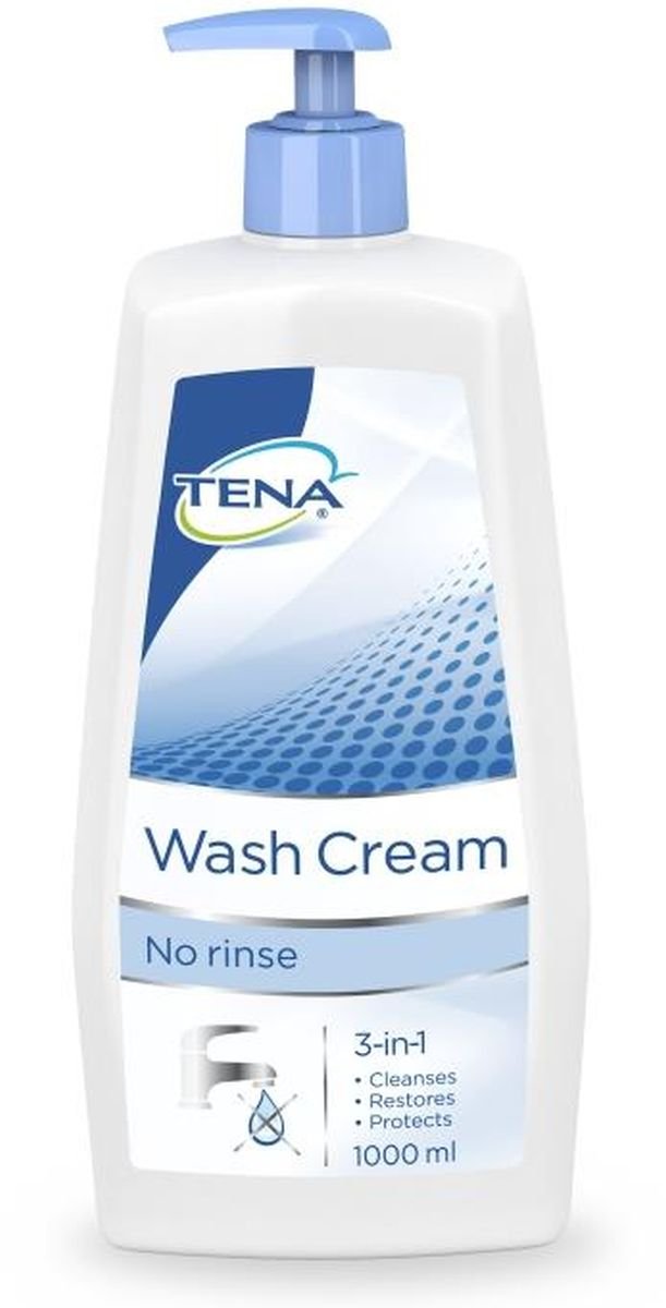 Tena, Wash Cream, krem do mycia, 1000 ml-Zdjęcie-0