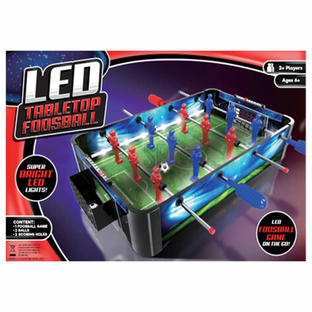 Zdjęcia - Stół do gier Tender Toys Stół do piłkarzyków z podświetleniem LED, 48,5x30x8,5 cm 