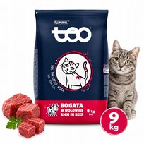 TEO Sucha Karma Dla Kota Bogata w WOŁOWINA 32% Mięsa 9kg