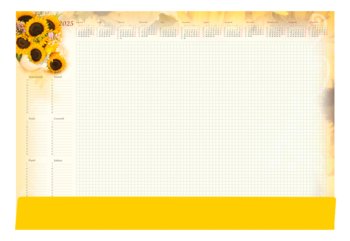 Terminarz 2025 Planer B3 Z Listwą Słoneczniki