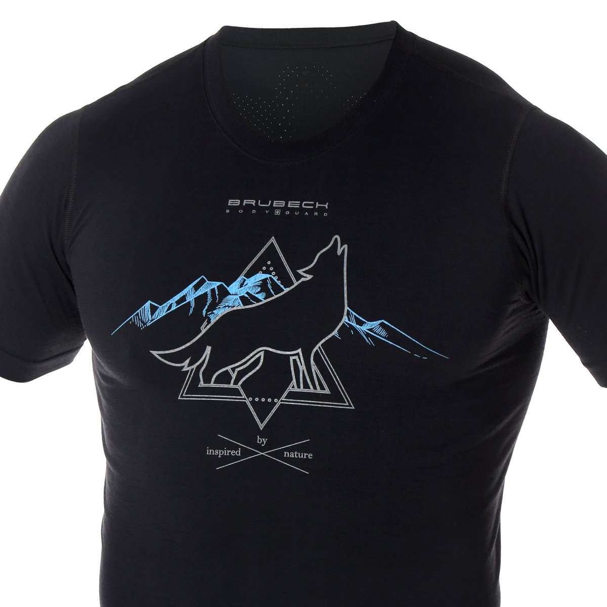 Фото - Термобілизна Brubeck Termoaktywny T-Shirt  Outdoor Czarny Wilk 