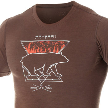 Termoaktywny T-Shirt Brubeck Outdoor - Niedźwiedź - BRUBECK