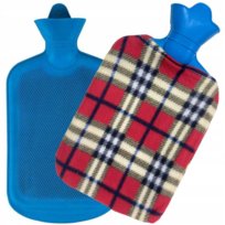 Termofor gumowy 2L w polarze mix wzorów