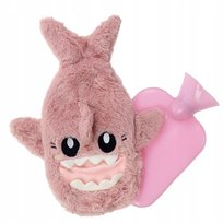 Termofor gumowy w pokrowcu pluszowy na wodę ogrzewacz do rąk rekin