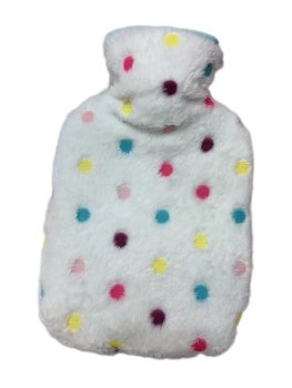 Termofor Na Wodę W Pokrowcu Pluszowy Ogrzewacz Gumowy W Sweterku 1L - Inny producent