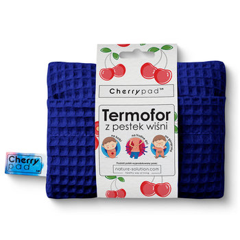 Termofor z pestek wiśni CHERRYPAD Wafelek, granatowy - NATURE-SOLUTION