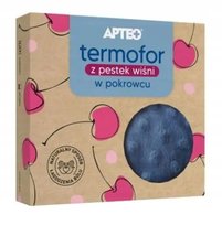 Termofor z pestek wiśni na kolkę niebieski APTEO Apteo