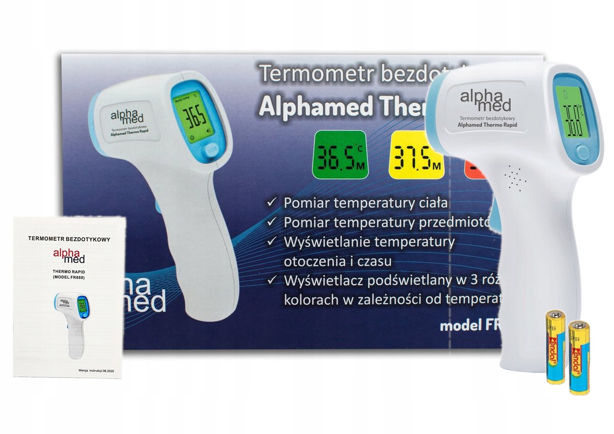 Фото - Медичний термометр Termometr bezdotykowy Alphamed Thermo Rapid FR880