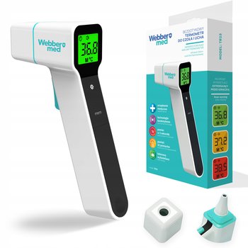 TERMOMETR BEZDOTYKOWY MEDYCZNY NA PODCZERWIEŃ ALARM GORĄCZKI WEBBER TR15 - Metrex