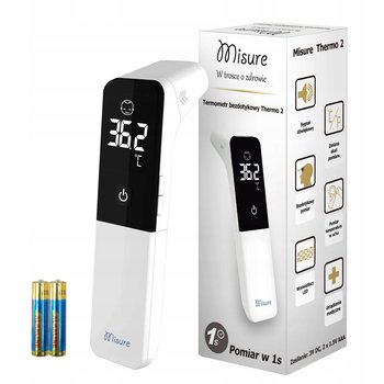 Termometr Bezdotykowy Misure Thermo 2 Medyczny Podczerwień LED Czoło Ucho - Inny producent